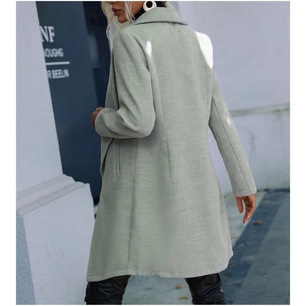 Cozy Pocket Open Front Jacket Coat - Picture 5 of 5
